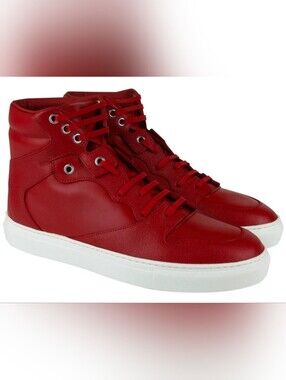 Balenciaga High-Top Leather Sneakers